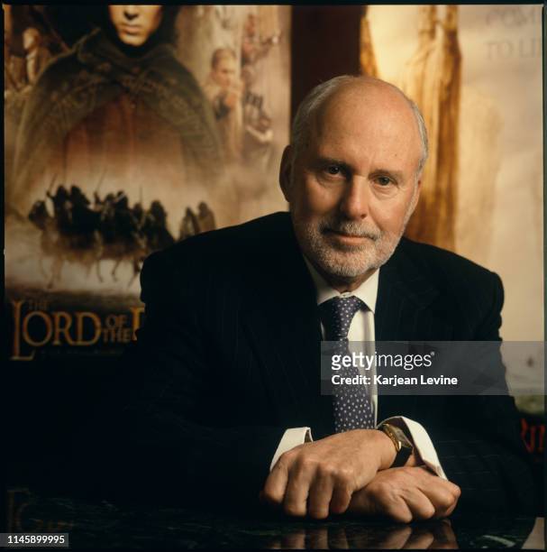 Michael Lynne, co-chair and co-CEO of New Line Cinema, poses for a portrait several months after the release of the film “The Fellowship of the Ring”...