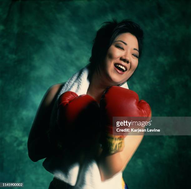 Comedian Margaret Cho poses for a portrait on January 28, 1994 in New York City, New York.