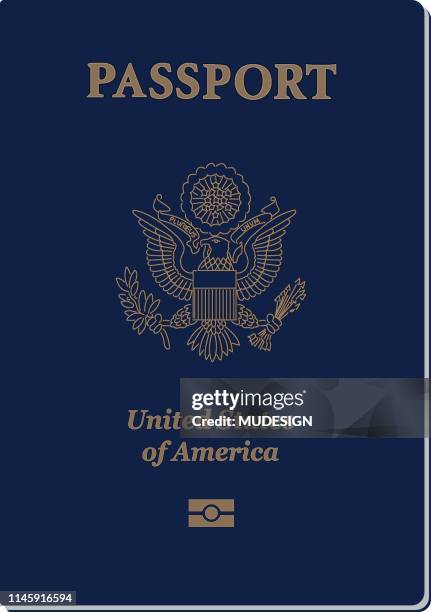 us passport seal - passport stock illustrations
