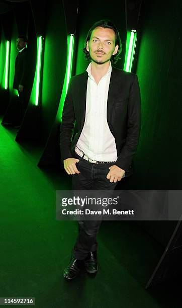 Designer Matthew Williamson attends the launch of Dom Perignon's Luminous Label at One Mayfair on May 24, 2011 in London, England.