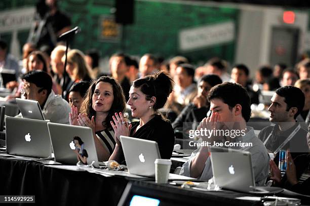 General view of atmosphere at TechCrunch Disrupt New York May 2011 at Pier 94 on May 24, 2011 in New York City.