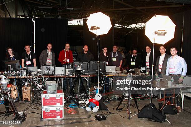 TechCrunch TV, Backstage Studio, Ustream, Suite Spot, and TechCrunch Video Production backstage at TechCrunch Disrupt New York May 2011 at Pier 94 on...