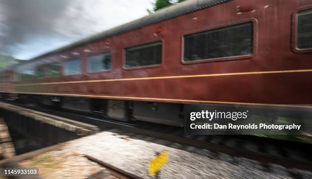 steam engine train - blurred motion - history and progress of the steam engine stock pictures, royalty-free photos & images