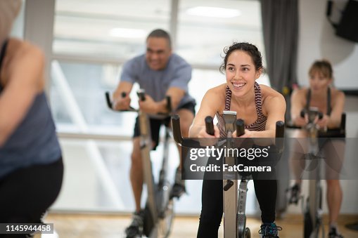 Group exercise class Group exercise class