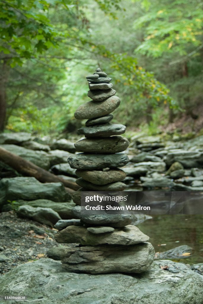 River cairn