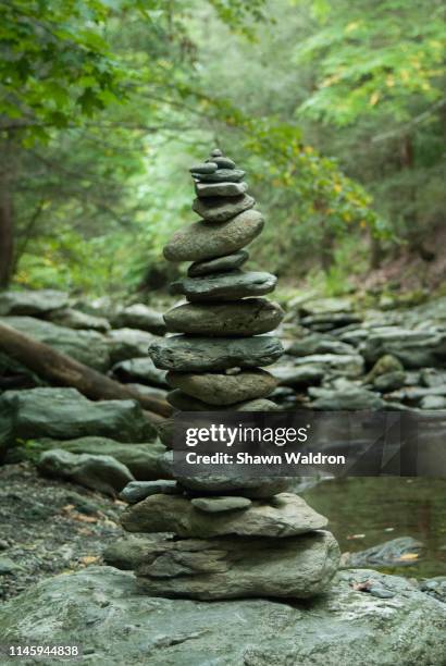 River Cairn High-Res Stock Photo
