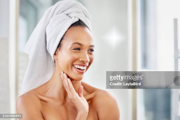 good skin makes it a good start to the day - glowing stock pictures, royalty-free photos & images