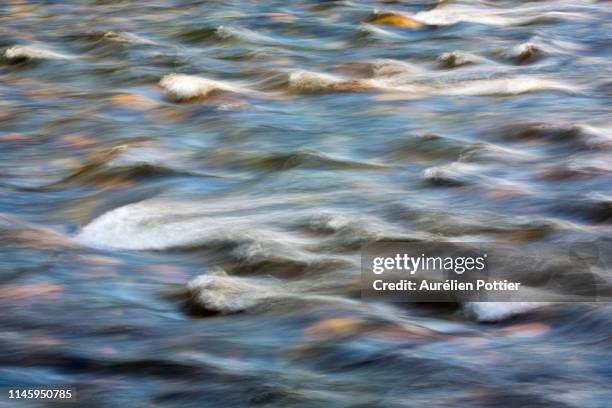 sainte-anne river, running water - parc national de la gaspésie stock pictures, royalty-free photos & images
