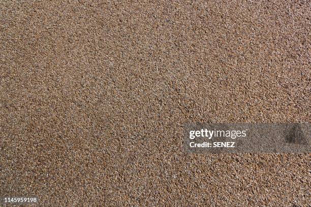 full frame shot of cobblestone paving - block paving stockfoto's en -beelden