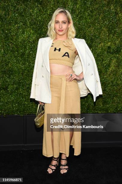 Jemima Kirke, wearing CHANEL, attends as CHANEL hosts 14th Annual Tribeca Film Festival Artists Dinner at Balthazar on April 29, 2019 in New York...
