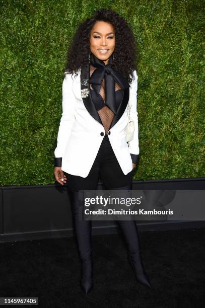 Angela Bassett attends as CHANEL hosts 14th Annual Tribeca Film Festival Artists Dinner at Balthazar on April 29, 2019 in New York City.