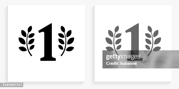 Number One Black And White Square Icon High-Res Vector Graphic - Getty