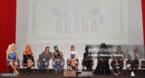 General view of a press conference to present the host of the reality show 'La Más Draga 2' at Universidad de la Comunicación on April 29, 2019 in...