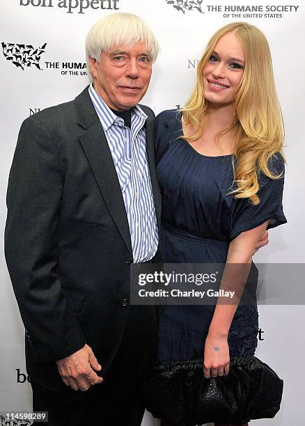 Dr. John Grandy and actress Leven Rambin attend the Bon Appetit Supper Club "A Sealed Fate?" dinner at Skylodge on January 18, 2009 in Park City,...