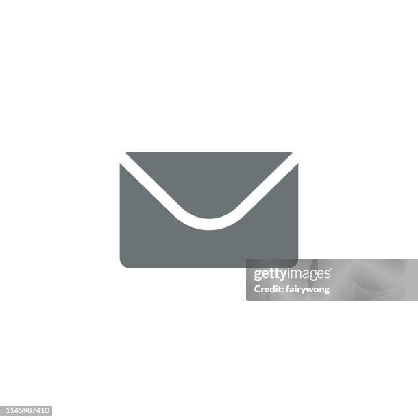 mail icon - supply chain differential focus stock illustrations