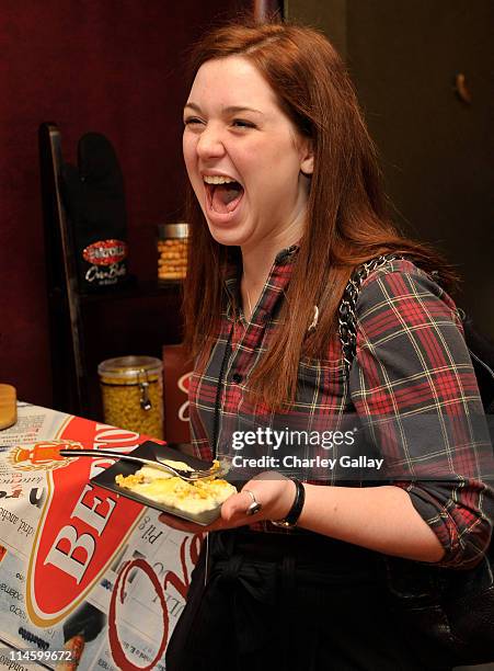 Actress Jennifer Stone attends the Bertolli Oven Bake Meals at the Access Hollywood "Stuff You Must..." Lounge produced by On 3 Productions...