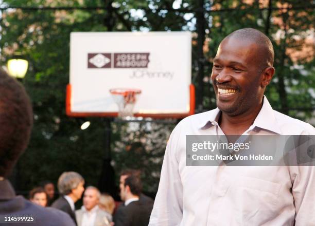 Head Coach New York Knicks, Herb Williams attends the fall 2009 collection preview for JOE Joseph Abboud and JCPenney at The Cage on May 18, 2009 in...