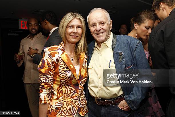 Daniela Zahradnikova and Founder of A.C.E philanthropist Henry Buhl attend A.C.E.'s Young Professionals Cocktail Reception at RdV Lounge on May 20,...