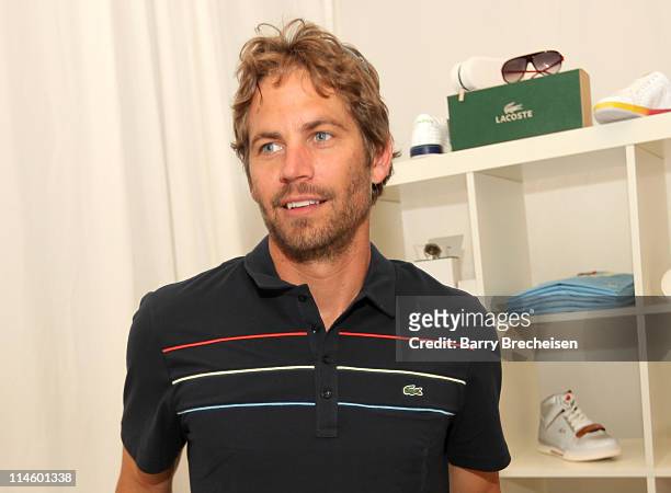Actor Paul Walker attends the LACOSTE Pool Party during the 2010 Coachella Valley Music & Arts Festival on April 17, 2010 in Indio, California.