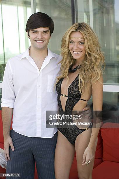 Ben Decker and actress Jasmine Dustin attend Drai's W Hotel Memorial Day Weekend Pool Party on May 30, 2010 in Hollywood, California.