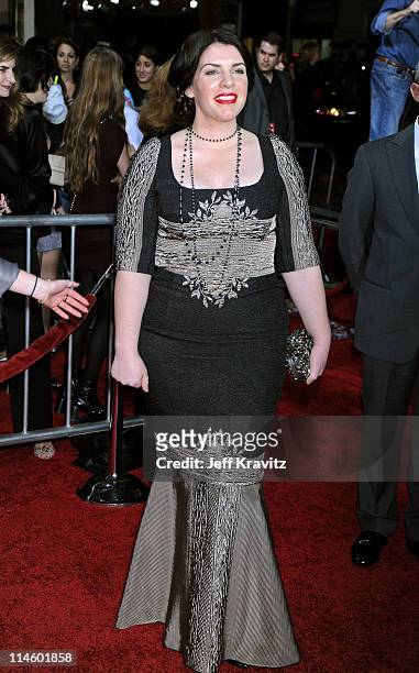 Author Stephenie Meyer arrives at "The Twilight Saga: New Moon" premiere held at the Mann Village Theatre on November 16, 2009 in Westwood,...