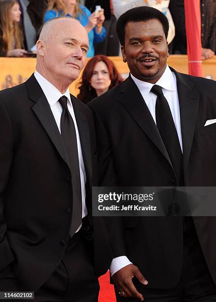 Actors Creed Bratton and Craig Robinson arrive to the 16th Annual Screen Actors Guild Awards held at The Shrine Auditorium on January 23, 2010 in Los...