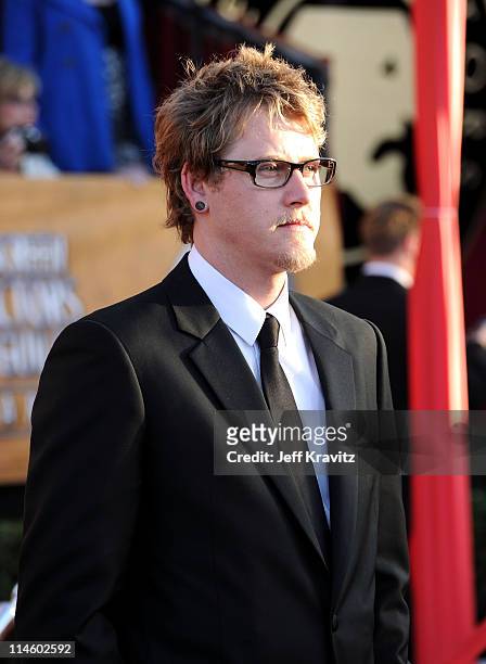 Renn Hawkey arrives to the 16th Annual Screen Actors Guild Awards held at The Shrine Auditorium on January 23, 2010 in Los Angeles, California.