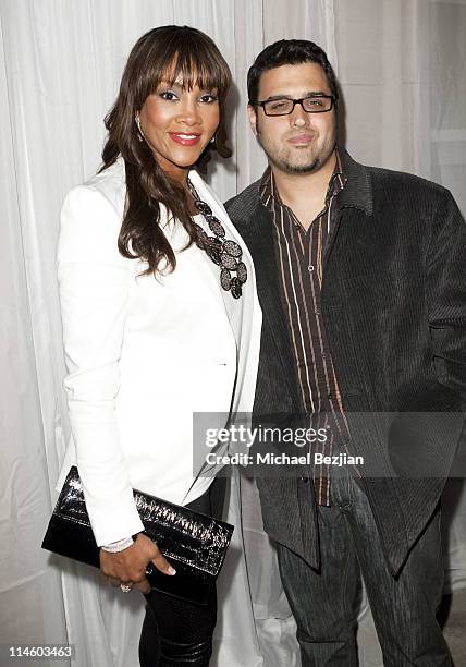 Actor Vivica A. Fox and director Gregori J. Martin at Diana Lopez Birthday Celebration on May 22, 2010 in Los Angeles, California.