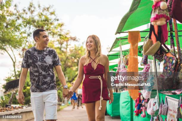 tourists visit the olinda handicraft fair in olinda - exhibition a human adventure stock pictures, royalty-free photos & images