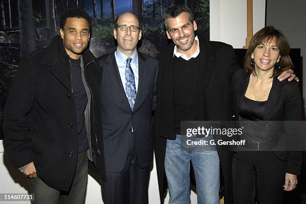 Michael Ealy, Matt Blank, Chief Executive Officer of Showtime, Oded Fehr and Robin Bronk, Executive Director of The Creative Coalition