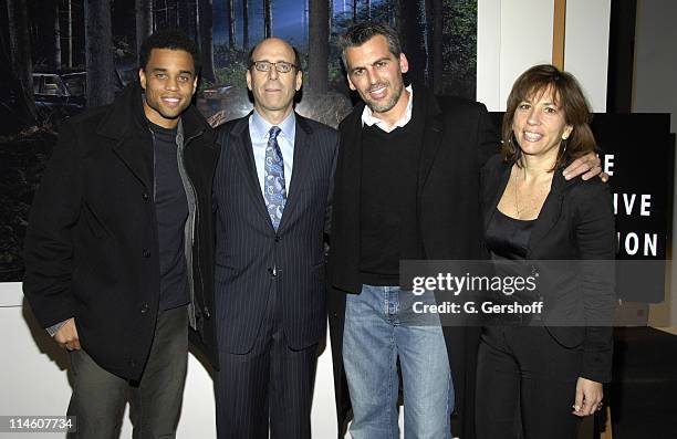 Michael Ealy, Matt Blank, Chief Executive Officer of Showtime, Oded Fehr and Robin Bronk, Executive Director of The Creative Coalition