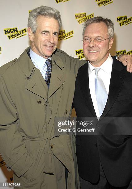 James Naughton and Walter Bobbie, director during "High Fidelity" Broadway Opening - December 7th, 2006 at Imperial Theatre in New York City, New...