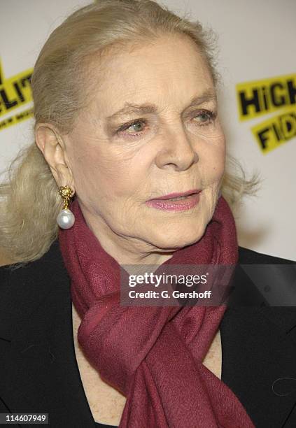 Lauren Bacall during "High Fidelity" Broadway Opening - December 7th, 2006 at Imperial Theatre in New York City, New York, United States.