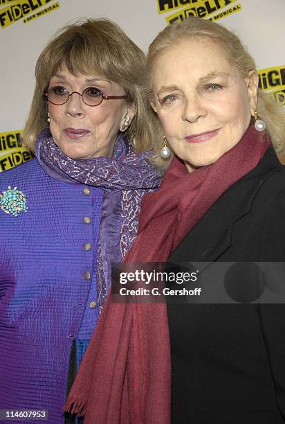 Phyllis Newman and Lauren Bacall during "High Fidelity" Broadway Opening - December 7th, 2006 at Imperial Theatre in New York City, New York, United...