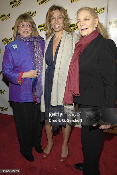 Phyllis Newman, Amanda Green and Lauren Bacall during "High Fidelity" Broadway Opening - December 7th, 2006 at Imperial Theatre in New York City, New...
