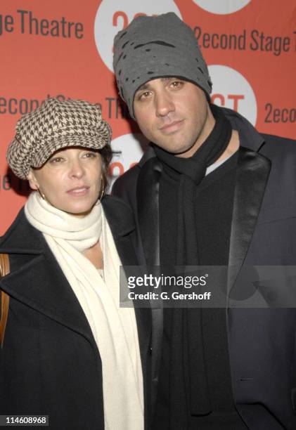 Annabella Sciorra and Bobby Cannavale during "The Scene" New York Opening Night and After Party at Second Stage Theatre in New York City, New York,...