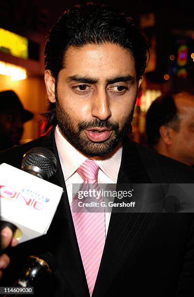 Abhishek Bachchan during "Guru" New York City Premiere - Red Carpet at AMC Empire Theater in New York City, New York, United States.