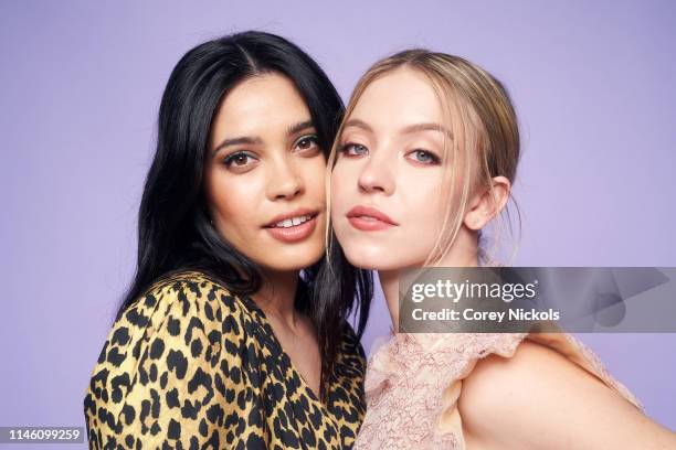 Otmara Marrero and Sydney Sweeney of the film 'Clementine' pose for a portrait during the 2019 Tribeca Film Festival at Spring Studio on April 28,...