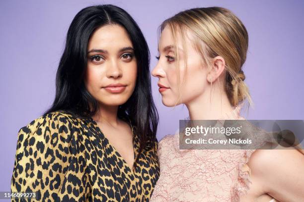 Otmara Marrero and Sydney Sweeney of the film 'Clementine' pose for a portrait during the 2019 Tribeca Film Festival at Spring Studio on April 28,...