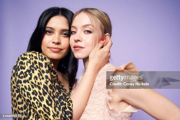 Otmara Marrero and Sydney Sweeney of the film 'Clementine' pose for a portrait during the 2019 Tribeca Film Festival at Spring Studio on April 28,...