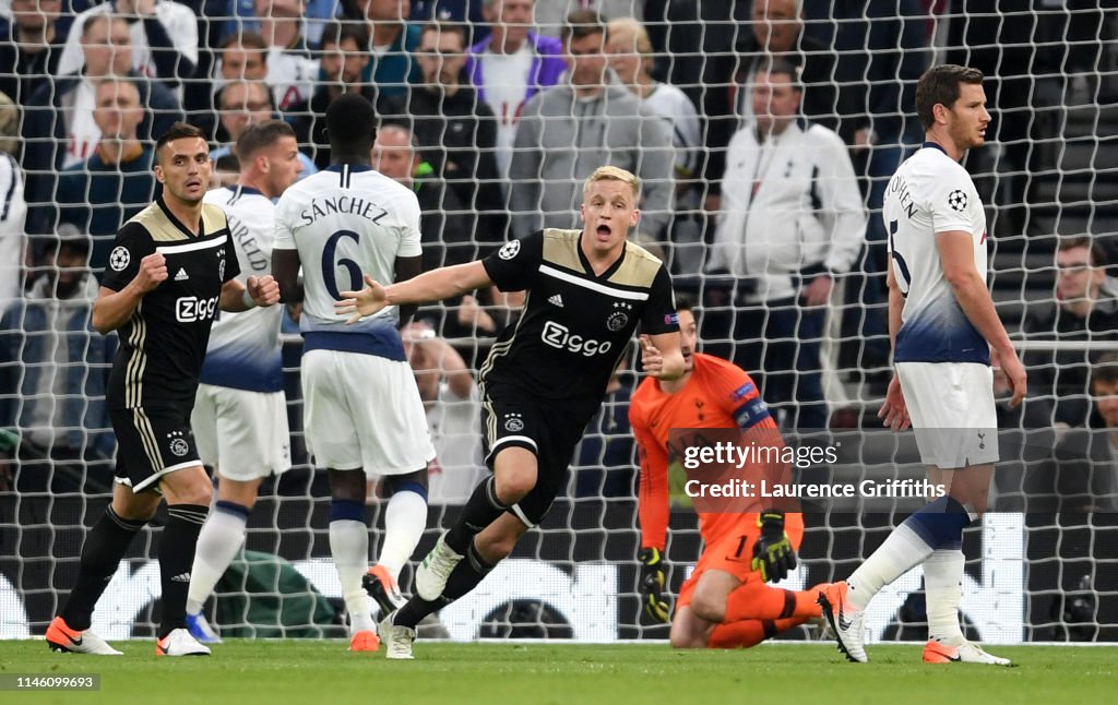 Tottenham Hotspur v Ajax - UEFA Champions League Semi Final: First Leg