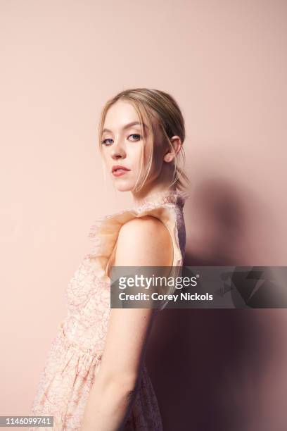 Sydney Sweeney of the film 'Clementine' poses for a portrait during the 2019 Tribeca Film Festival at Spring Studio on April 28, 2019 in New York...