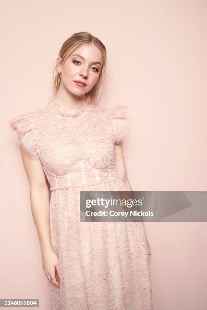 Sydney Sweeney of the film 'Clementine' poses for a portrait during the 2019 Tribeca Film Festival at Spring Studio on April 28, 2019 in New York...