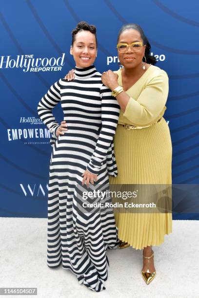 Alicia Keys and Oprah Winfrey attend The Hollywood Reporter's Empowerment In Entertainment Event 2019 at Milk Studios on April 30, 2019 in Hollywood,...