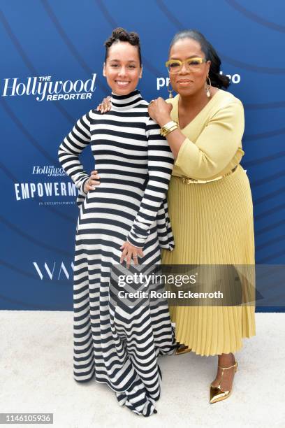 Alicia Keys and Oprah Winfrey attend The Hollywood Reporter's Empowerment In Entertainment Event 2019 at Milk Studios on April 30, 2019 in Hollywood,...