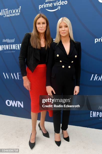 Caitlyn Jenner and Sophia Hutchins attend The Hollywood Reporter's Empowerment In Entertainment Event 2019 at Milk Studios on April 30, 2019 in...