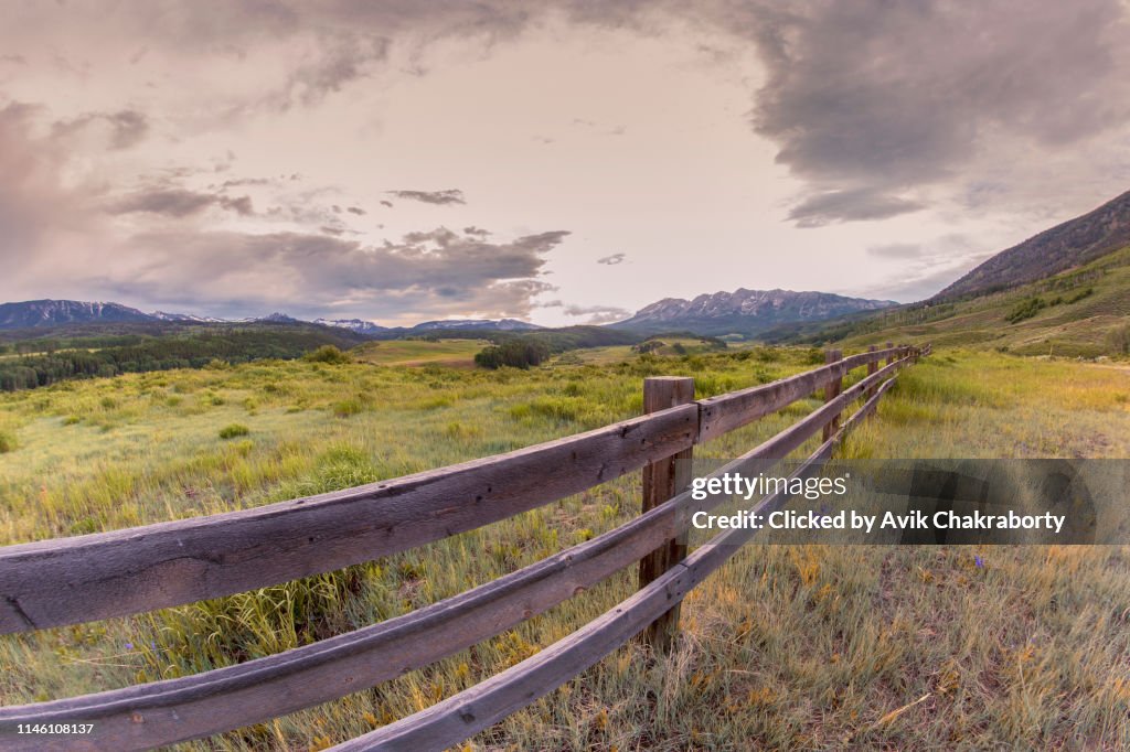 Panoramic View of Ohio Pass in Colorado, USA