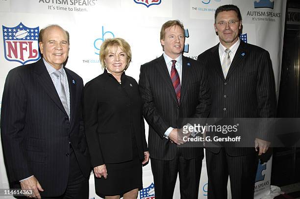 Bob Wright, Suzanne Wright,co-chairs, Roger Goodell, NFL commissioner and Howie Long