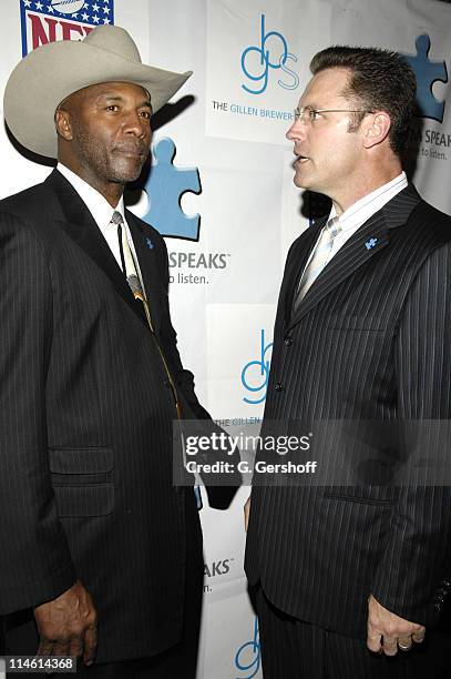 Mel Blount and Howie Long during Kickoff for a Cure II Benefit Gala at The Waldorf=Astoria in New York City, New York, United States.