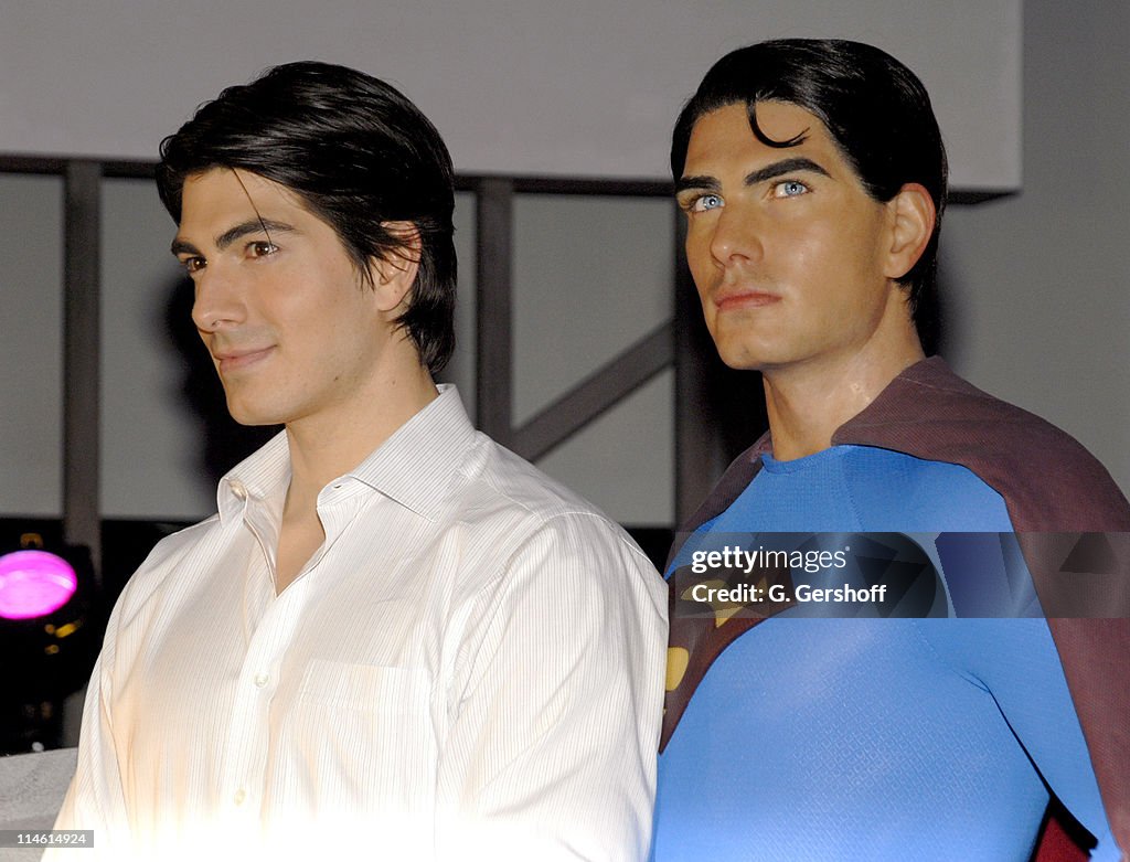 Brandon Routh Unveils Superman Wax Figure at Madame Tussauds New York - June 27, 2006